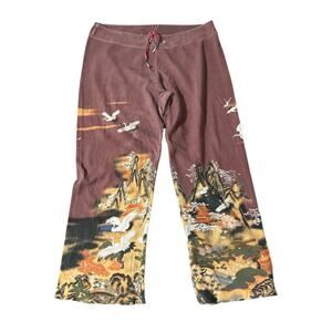 Y2K Vintage Crane Lucky Brand Sweatpants Sz XL 34x28.5